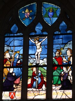 Vitrail de l'église Saint-Venant de Ballan-Miré - baie 0
