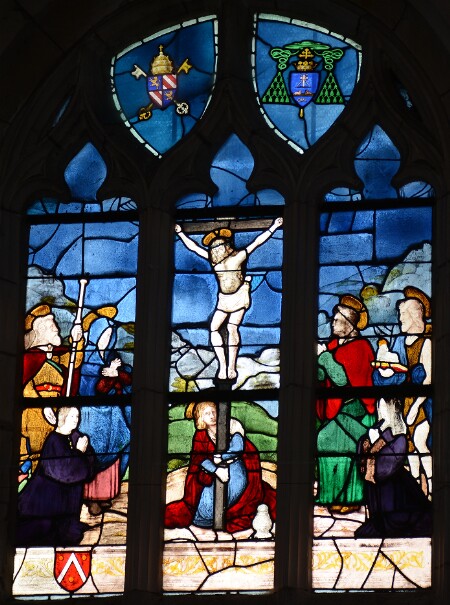 Vitrail de l'église Saint-Venant de Ballan-Miré - baie 0