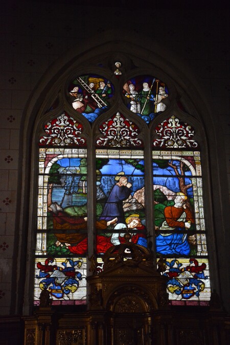 Vitrail de l'église Saint-Secondin de Molineuf - baie 0