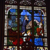 Vitrail de l'église Saint-Secondin de Molineuf - baie 0