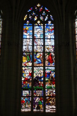 Vitrail de l'église Saint-Jean-Baptiste de Montrésor - baie 0