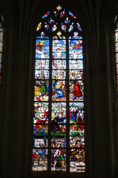 Vitrail de l'église Saint-Jean-Baptiste de Montrésor - baie 0