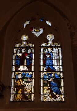 Vitrail de l'église Saint-Jean-Baptiste de Baillou - baie 1