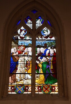 Vitrail de l'église Saint-Jean-Baptiste de Baillou - baie 9