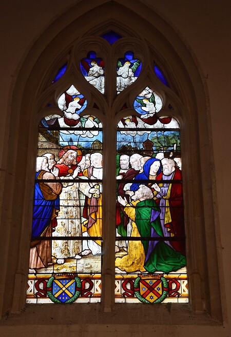 Vitrail de l'église Saint-Jean-Baptiste de Baillou - baie 9