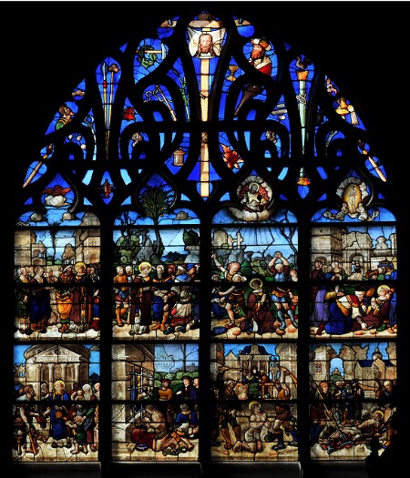 Vitrail de la cathédrale Saint-Étienne de Bourges - baie 46