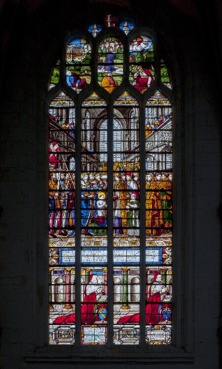 Vitrail de la Sainte-Chapelle de Champigny-sur-Veude - baie 9