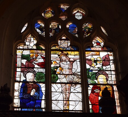 Vitrail de l'église Saint-Vincent de Cour-sur-Loire - baie 1