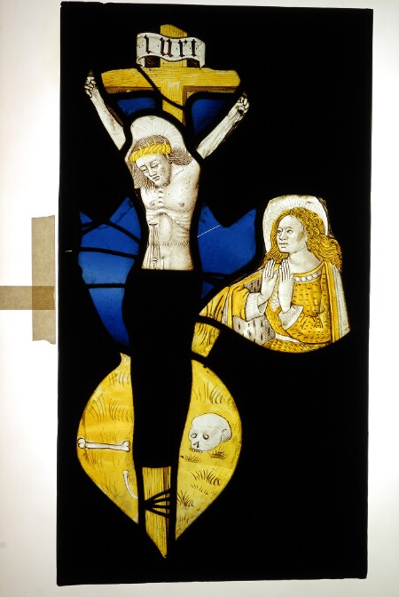 Vitrail du musée de l'Hospice Saint-Roch d'Issoudun, Crucifixion