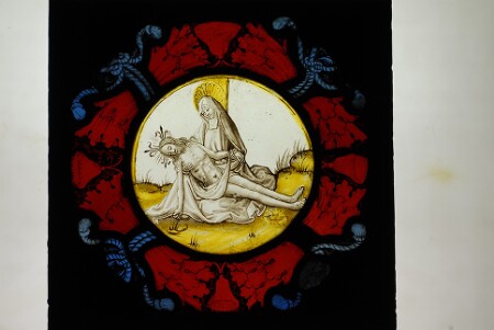 Vitrail du musée de l'Hospice Saint-Roch d'Issoudun, Vierge de Pitié