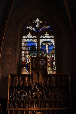 Vitrail de la chapelle du château de Meillant - baie 0