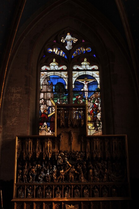 Vitrail de la chapelle du château de Meillant - baie 0