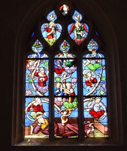 Vitrail de l'église Saint-Barthélemy de Montireau - baie 8