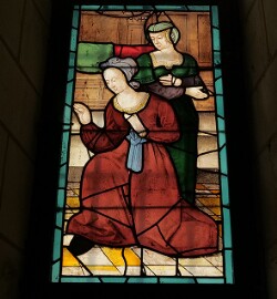 Vitrail de l'église Saint-Jean-Baptiste de Montrésor - baie de la Sacristie (baie 13)
